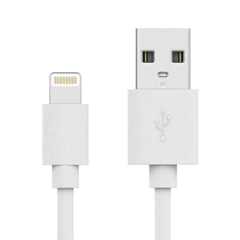 Photo 1 of  Just Wireless 3ft TPU Lightning to USB-A Cable - Whit