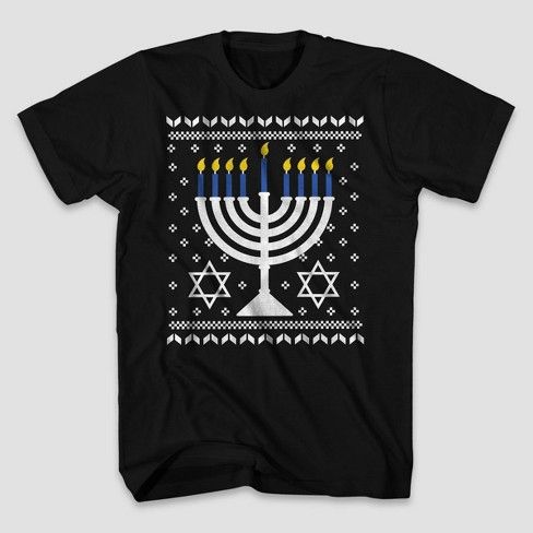 Photo 1 of 3 PACK Boys' Hannukkah Short Sleeve Graphic T-Shirt - Black XS, S, M