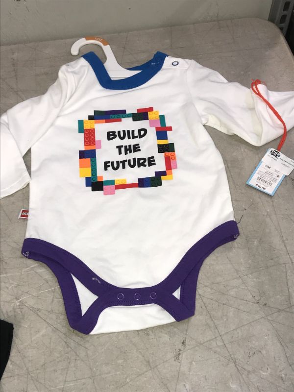 Photo 2 of Baby 'Build the Future' Graphic Bodysuit - LEGO Collection x Target White 12M