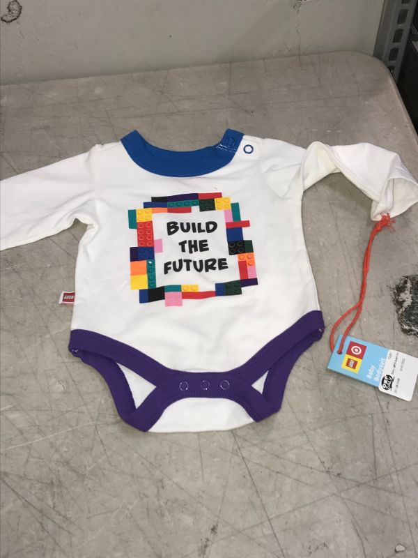 Photo 2 of Baby 'Build the Future' Graphic Bodysuit - LEGO Collection x Target White Newborn