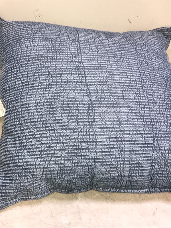 Photo 2 of Chambray Denim Oversize Square Throw Pillow Blue - Threshold