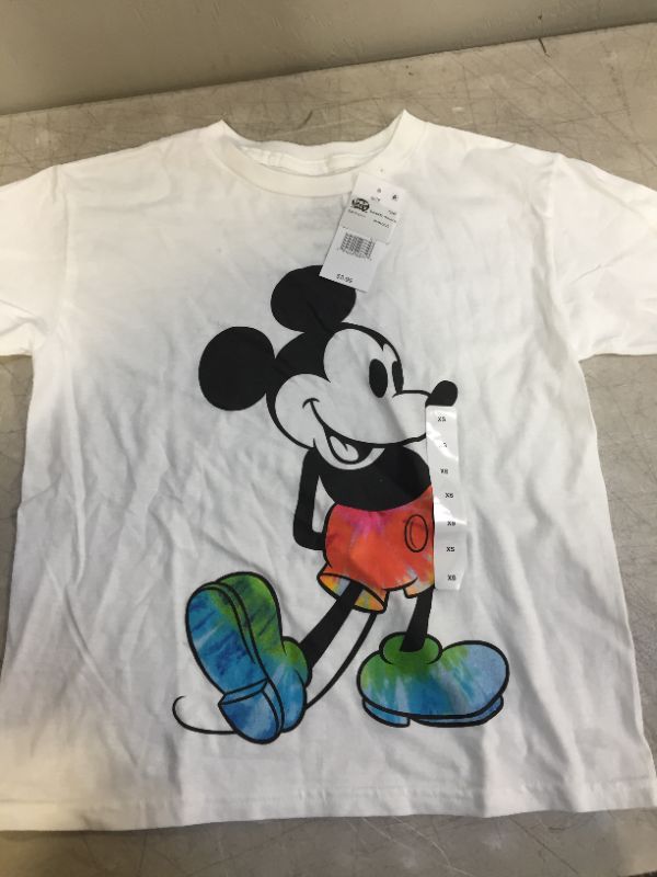 Photo 2 of Kids' Disney Mickey Mouse Short Sleeve Graphic T-Shirt - White xs 
