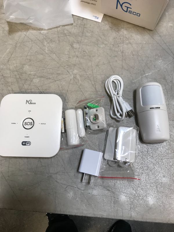 Photo 2 of WiFi Door Alarm System, NGTeco Wireless Window Alarms for Home Security with Magnetic Door/Window Sensor PIR Motion Burglar Apartment Alert and Remotes Work with Tuya for Kids/Dementia Patients Safety
