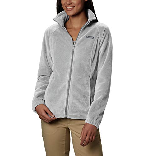 Photo 1 of Columbia womens Benton Springs Full Zip Fleece Jacket, Cirrus Grey Heather, Medium US