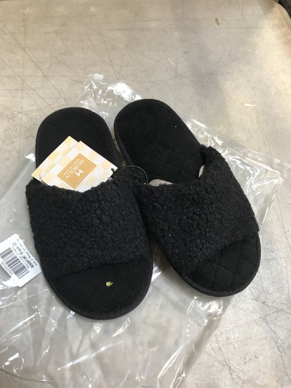 Photo 1 of WOMENS COZY SLIPPERS BLACK SMALL