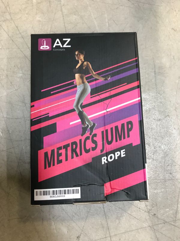 Photo 2 of AZ Concepts Metrics Exercise Jump Rope with Counter PVC Jumping Rope-Easy to Set Digital Jump Rope -Adjustable Fitness Jump Rope for Indoor & Outdoor - Calorie Counting Jump Rope -Tracks Workout

