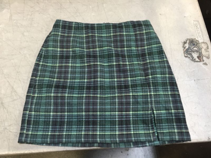 Photo 2 of Girls' Plaid Notch-Front Skirt - art class™
