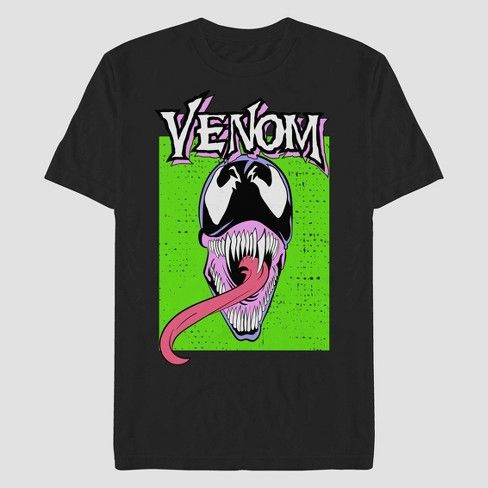 Photo 1 of Men's Marvel Venom Neon Short Sleeve Graphic T-Shirt - Black
