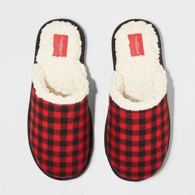 Photo 1 of Men's Family Sleep Adult Plaid Slippers - Wondershop™ Red
