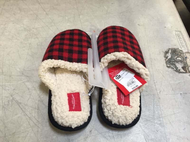 Photo 2 of Men's Family Sleep Adult Plaid Slippers - Wondershop™ Red
