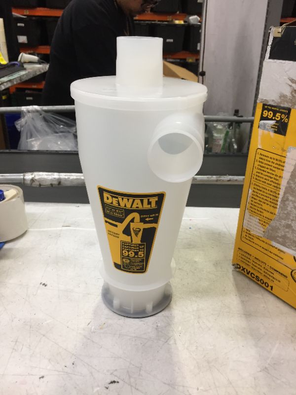 Photo 3 of DEWALT Dust Separator , High-Performance Cycle Powder Filter, Dust Cyclone Collector,Up to 99.5% Efficiency DXVCS001
