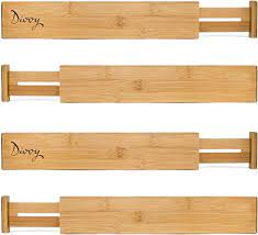 Photo 1 of Adjustable Wooden Drawer Dividers (Set of 2)