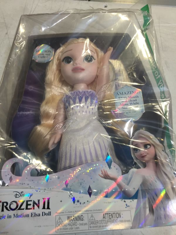 Photo 1 of Frozen 2 Magic in Motion Queen Elsa Princess, Fairy & Magic 14" Doll