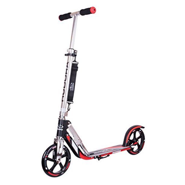 Photo 1 of Hudora 14724 Adult Folding Kick Scooter- 2 Big PU Wheels Scooter 205 mm, Adjustable Bar, Reinforced Deck, Kick Scooter for Adult and Teens
