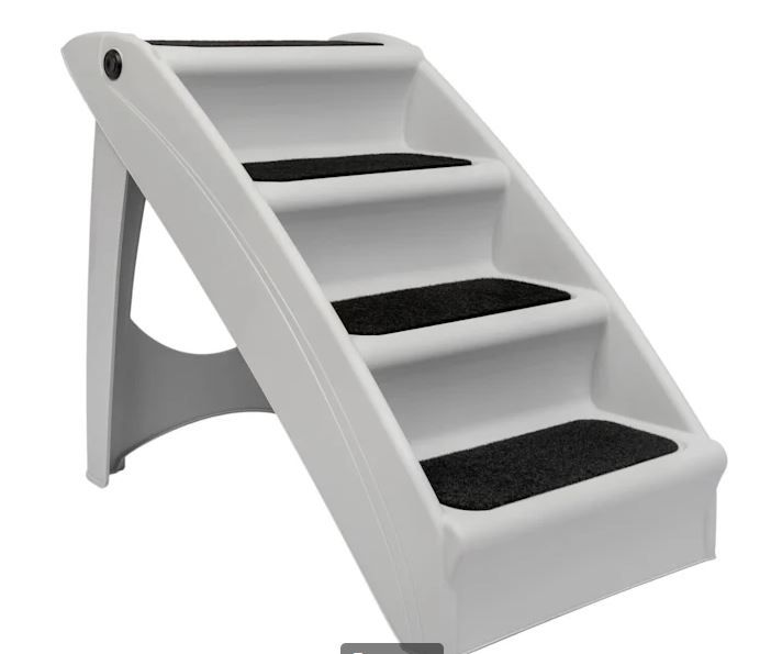 Photo 1 of CozyUp Gray Folding Pet Steps