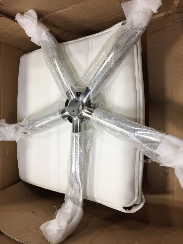 Photo 1 of Flash Furniture Executive Office Swivel Chair, White-------incomplete hardware 