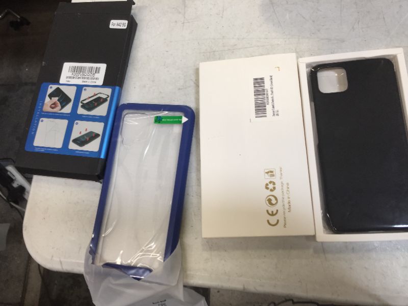 Photo 1 of 2 phone cases blue Samsung A42 5g, black pixel 4 XL 