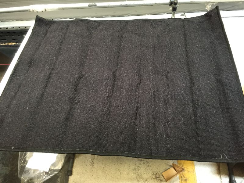 Photo 1 of 34.5 x 26 in black rug 