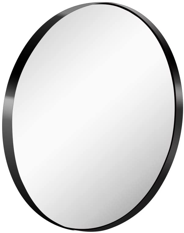 Photo 1 of 32 inch Circle Mirror with black frame