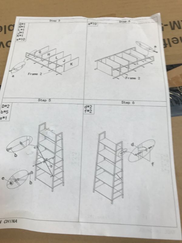 Photo 1 of 5 Tier Ladder Shelf