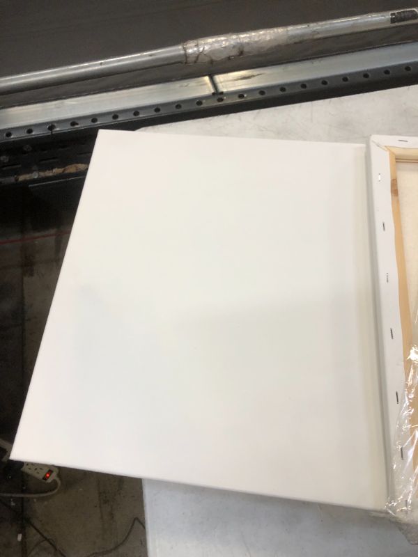 Photo 2 of 16 x 20 inch Stretched Canvas Super Value 5-Pack - Professional White Blank 3/4" Profile Heavy-Weight Gesso Acid Free Bulk Pack - Painting, Acrylic Pouring, Oil Paint