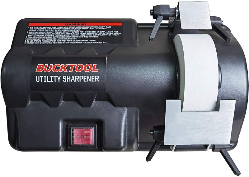Photo 1 of BUCKTOOL 0.7A Low Speed First-class WA Grinding Wheel Wet/Dry Utility Sharpener, SCM4500 New Model
