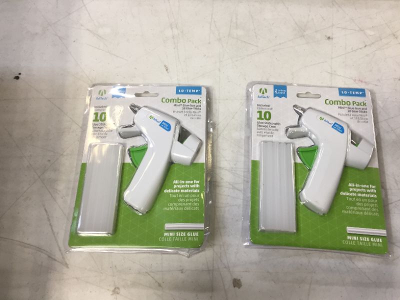 Photo 2 of Ad-Tech Low Temp Mini Hot Glue Gun Combo Pack, White 2 pack 
