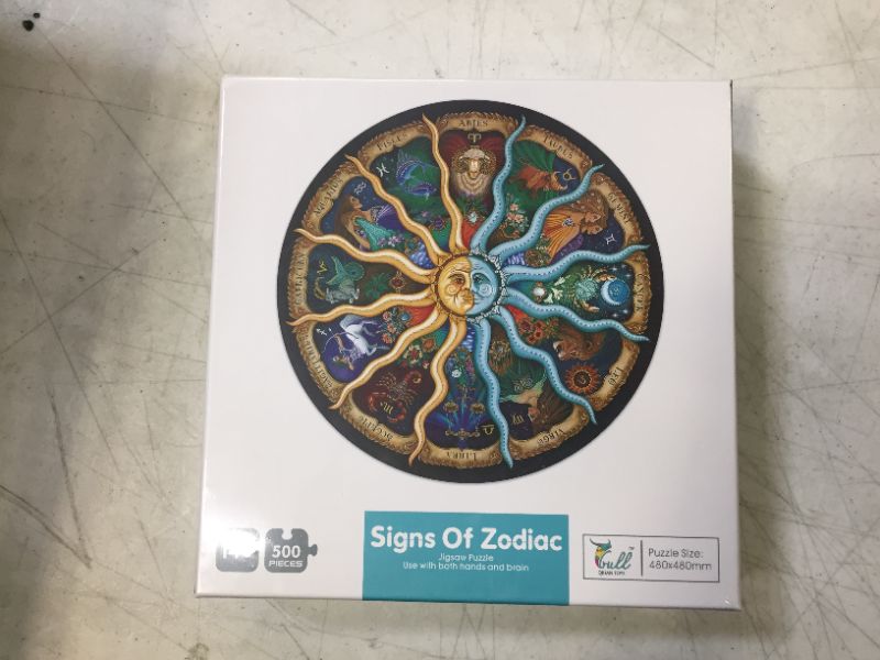 Photo 1 of Jigsaw Puzzles 500 Pieces for Adults, 500 Piece Puzzle Zodiac Horoscope Constellation Puzzle Toys Educational Games Jigsaw Puzzles for Kids