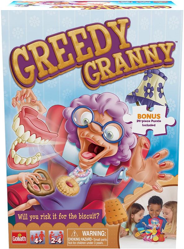 Photo 1 of Greedy Granny - Take The Treats Don't Wake Granny Game - Includes a Fun Colorful 24pc Puzzle by Goliath
