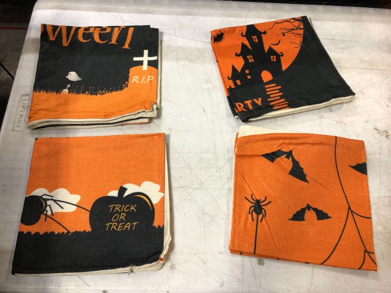 Photo 2 of 4 piece Halloween decorative pillow cases