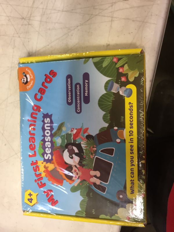 Photo 2 of Memory Observation Games for Families & Kids. What You See in 10 Seconds. Educational Toys for Age 3-8. (Seasons) Look at The Picture and Memory Q & A Game