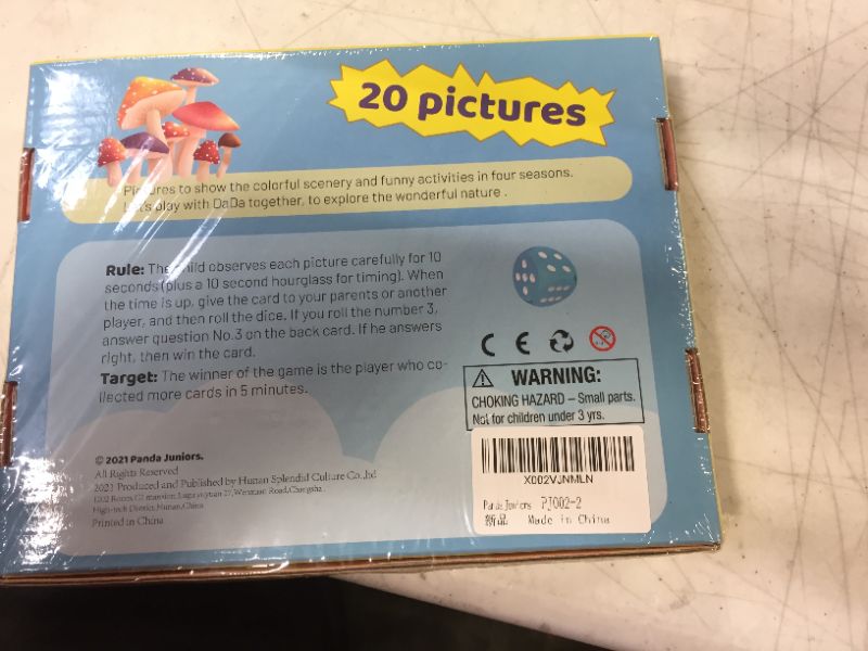 Photo 1 of Memory Observation Games for Families & Kids. What You See in 10 Seconds. Educational Toys for Age 3-8. (Seasons) Look at The Picture and Memory Q & A Game