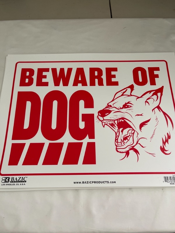 Photo 1 of BEWARE OF DOG 5 PACK 