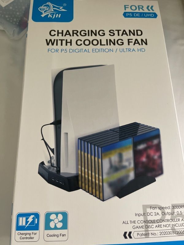 Photo 1 of CHARGING STAND WITH COOLING FAN PS5 
