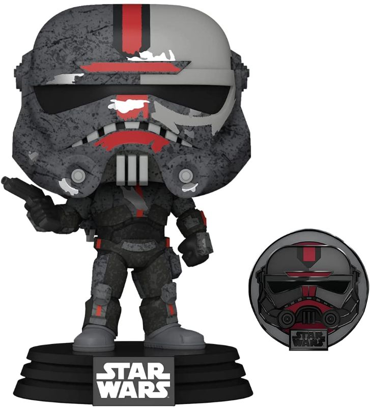 Photo 1 of Funko Pop and Pin! Star Wars: Bad Batch - Hunter (Kamino) Across The Galaxy, Amazon Exclusive
