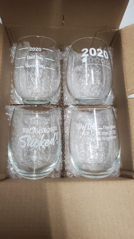 Photo 1 of 4PCS WINE GLASSES 