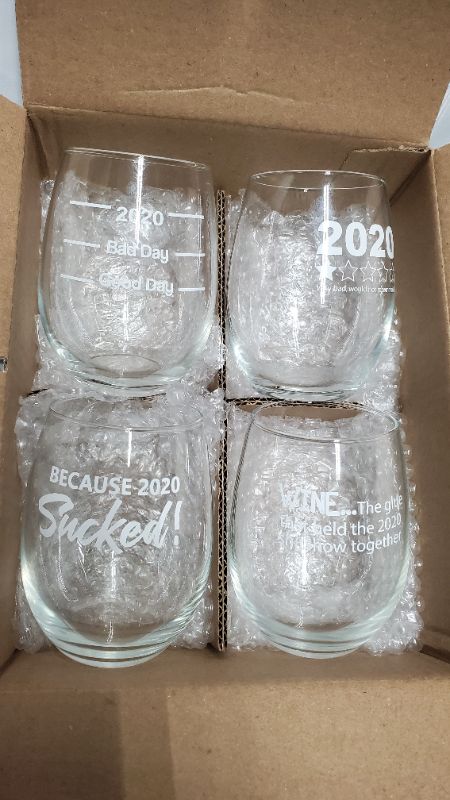 Photo 1 of 2020 WINE GLASSES SET OF 4