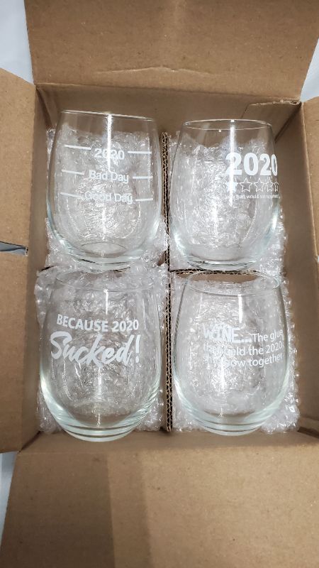 Photo 1 of 2020 WINE GLASSES SET OF 4