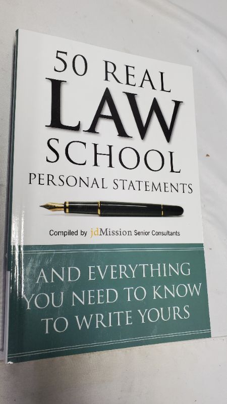 Photo 1 of 50 REAL LAW SCHOOL PERSOAL STATEMENTS 
