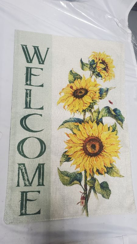 Photo 1 of SUNFLOWER WELCOME FLAG