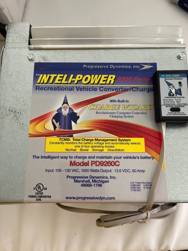 Photo 1 of Progressive Dynamics PD9260CV Inteli-Power 9200 Series Converter/Charger with Charge Wizard - 60 Amp