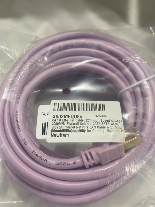 Photo 1 of CAT 8 ETHERNET CABLE