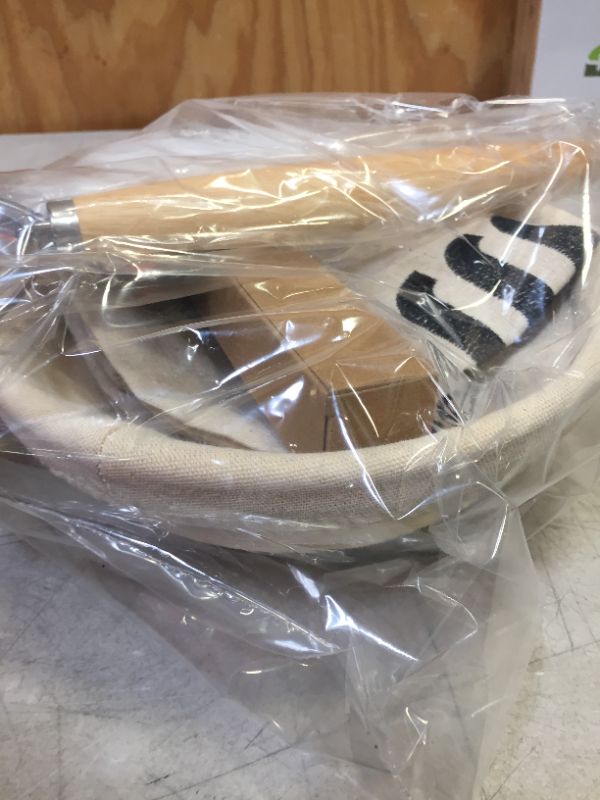 Photo 1 of 27 Pieces Banneton Proofing Bread Basket-Sourdough Baking-9inch Baking Bowl Dough/Danish Dough Whisk Bread Mixer/Lame Slashing Tool/Dough Bowl Scraper/Bread Stencils/Cloth Liner/Storage bag