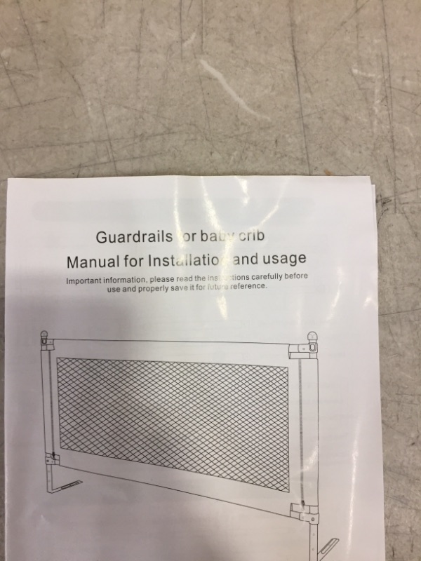 Photo 1 of Generic Guardrail for Baby Crib