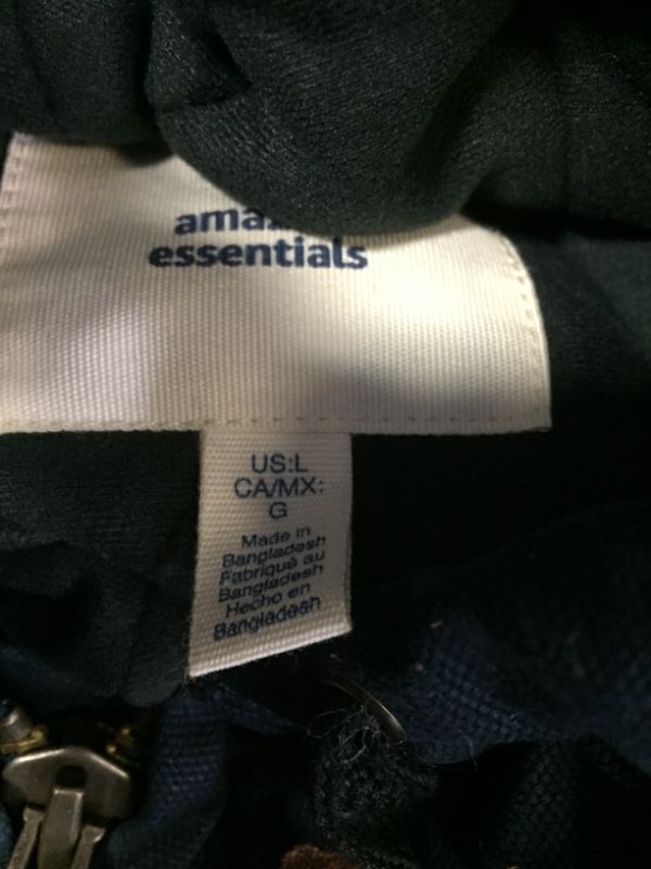 Photo 1 of heavy duty jacket hoodie color blue size large 