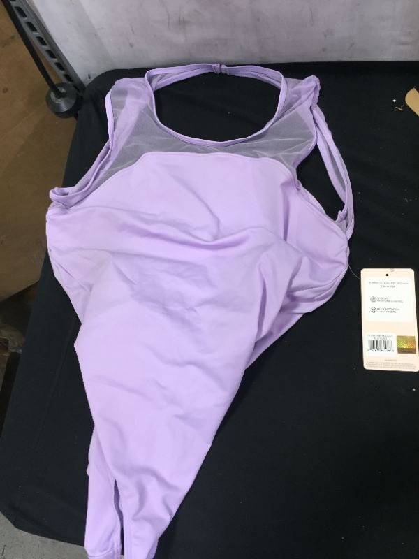 Photo 1 of womens bathing suit one piece color violet 