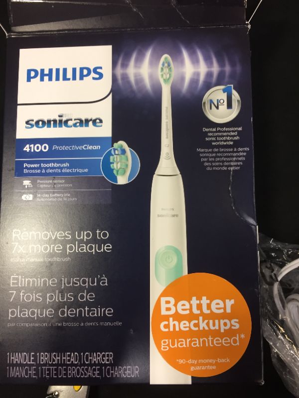 Photo 2 of Philips Sonicare - ProtectiveClean 4100 Rechargeable Toothbrush - White