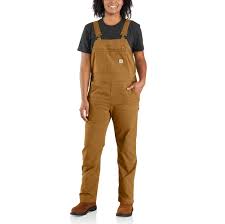 Photo 1 of RUGGED FLEX® LOOSE FIT CANVAS BIB OVERALL,SIZE 36X34 -----Front Buckles have to be turned to lock into place 