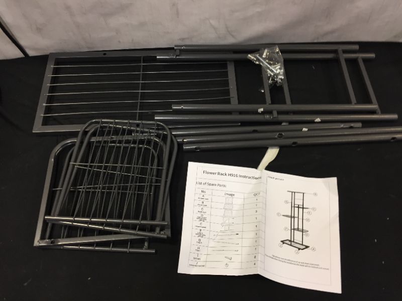 Photo 2 of 5/6/7/8-Tiers Metal Plant Stand Flower Shelf Stand Flower Pot Rack Flower Planter Display Rack
