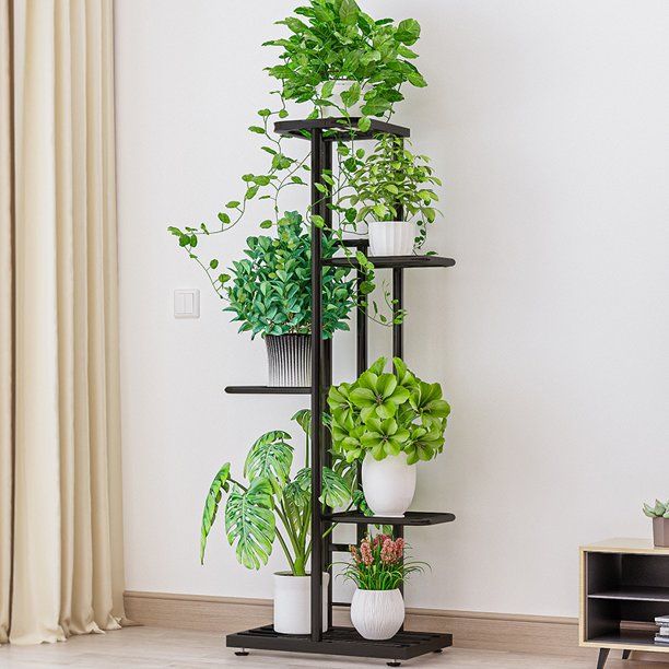 Photo 1 of 5/6/7/8-Tiers Metal Plant Stand Flower Shelf Stand Flower Pot Rack Flower Planter Display Rack

